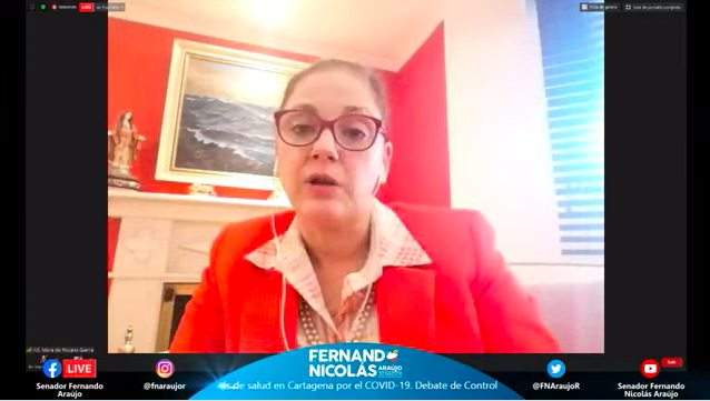 charoguerra's tweet photo. #ComisionIII_Virtual El Gobierno Nacional está trabajando para que #Cartagena pueda manejar de la mejor forma la emergencia sanitaria por la #COVIDー19 @SenadoGovCo @FNAraujoR @MinInterior @ProsperidadCol https://t.co/31XDj9ct6T