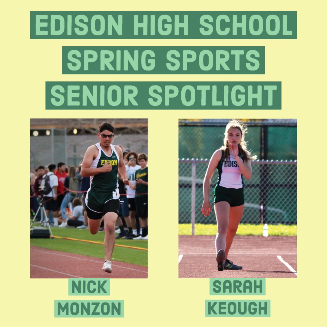 Senior Spotlight going out to Nick Monzon and Sarah Keough!