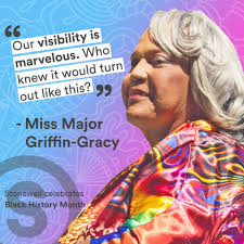 okay day 4?? and we are looking at Miss Major Griffin-Gracy. Born October 25th 1940, Miss Major is a trans woman, activist and community leader. She helped establish Transgender Gender Variant Intersex Justice Project, a group which aims to support the trans people of colour