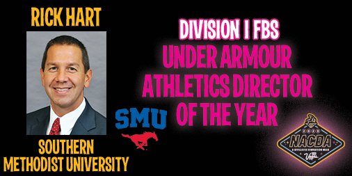 NACDA's tweet photo. Since we can't honor them in person at #NACDA2020 😢 we are recognizing the 2019-20 @UnderArmour ADOY winners 1⃣ Division per day 

🏆 Representing FBS: @BubbaUNC @DougGillin @AD_RickHart @BUMackRhoades 👏👏👏👏

📰 Read more: https://t.co/9xdS8ZFK75 https://t.co/l5pcUq5ON8
