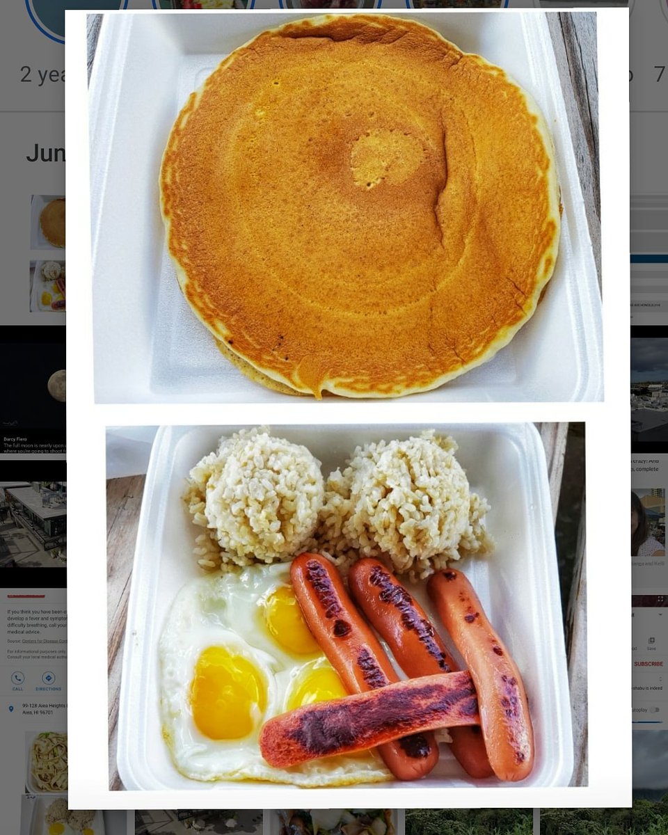 EdOshiro's tweet photo. When in #Kalihi, you have to go to @MegsDriveIn on #Waiakamilo - #Pancake with #Eggs and Franks aka #hotdogs *extra egg added - #supportsmallbusiness #supportlocal #buylocal #megsdrivein #takeout #platelunch #sunnysideup #three 👍👍👍👍👍 😛 https://t.co/hiW7mr5Bjd