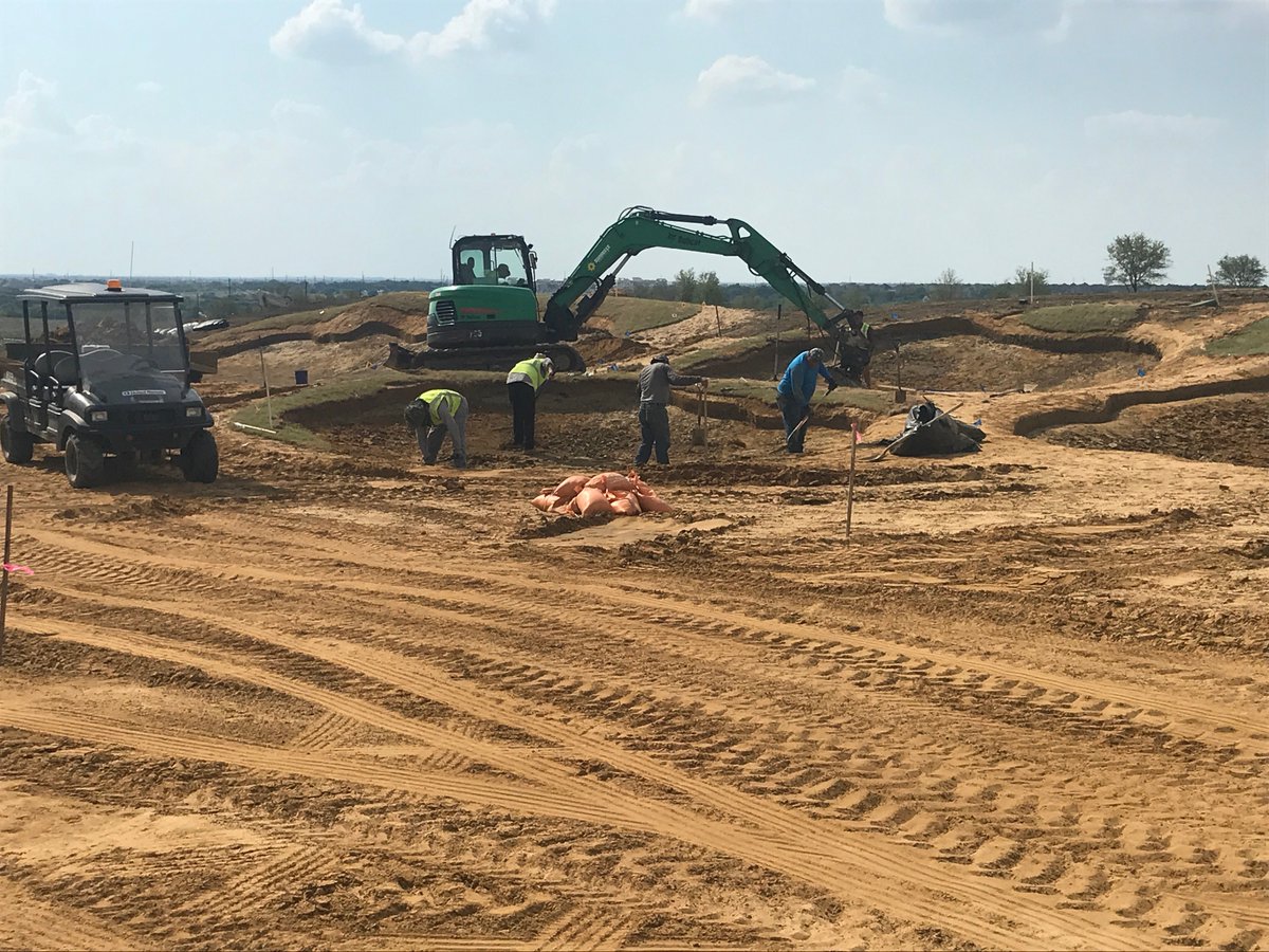 wadsworth_golf's tweet photo. Clear weather allows for lots to get done at @pgafrisco1 !! Feature construction, sand capping, sodding, bridges by @alltimberstructures, and always reliable @SunbeltRentals supplying some iron. Awesome product @beauwelling @JustCLW #makinghay #friscorocks https://t.co/MTivFUb2Vu