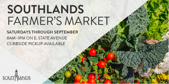 Aielloprm's tweet photo. To provide the community with a space to shop for fresh, local produce, the Southlands Farmer’s Market will be back Saturdays through September. 

This year, you can order online for curbside pickup starting Saturday, June 13. Go to https://t.co/4DLiBnHgO8 to place your order. https://t.co/4utv50c5xQ