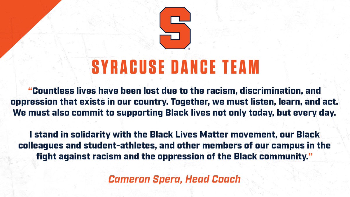 We can and will do better.
A message from head coach Cameron Spera