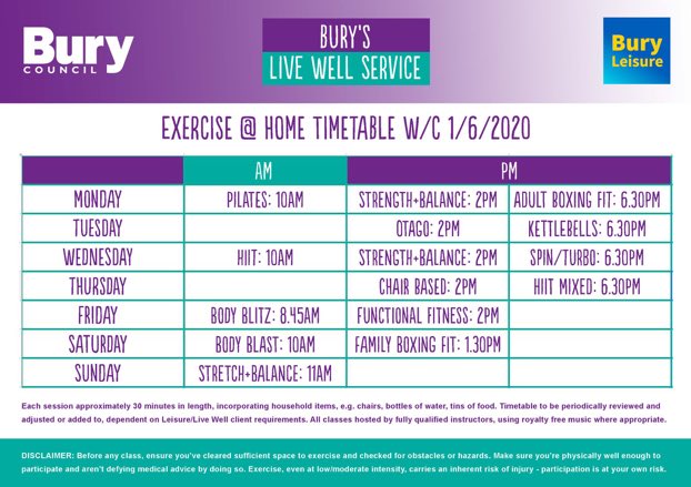 ZilphaLang's tweet photo. Have you experienced one of our live exercise classes yet @BuryLeisure get ready for 8.45 AM #bodyblitz tomorrow (Friday) https://t.co/BpB07Txunf https://t.co/2WxPV6uioM