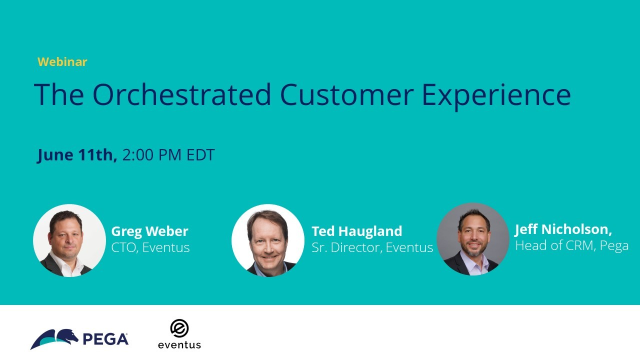 pega_dsk's tweet photo. Attend this live webinar, and ask the experts from Eventus and Pega how to create engagements that are Productive, Predictive, and Personalized. #PegaPartners https://t.co/Ay0ALEKkbR https://t.co/WUL5e9WDol