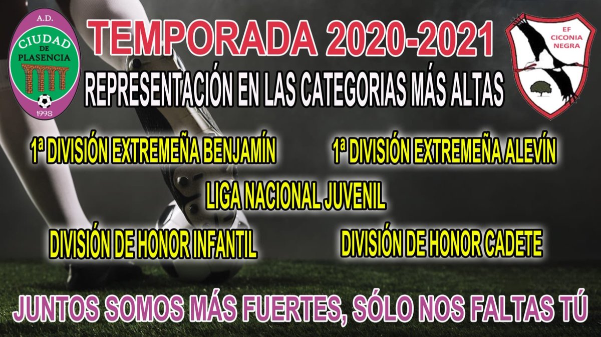 REPRESENTACIÓN EN LAS CATEGORÍAS MÁS ALTAS.

Juntos somos más fuertes, sólo nos faltas tú !!! 

#futbolbase 
#futbolfemenino 
#cantera 
#futbol 
#deporte