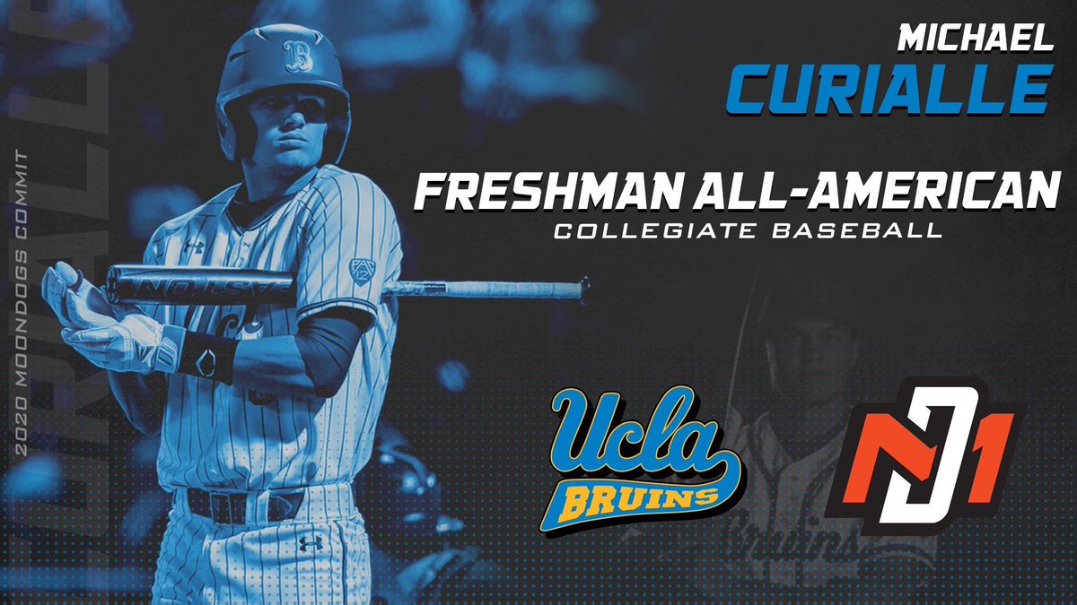 Incoming 2020 MoonDogs commit <a href="/baseballmjc/">Michael Curialle</a> earned Freshman All-American honors from Collegiate Baseball! He becomes the first Bruin infielder to earn Freshman All-America honors since Brandon Crawford in 2006! #GoDogs
