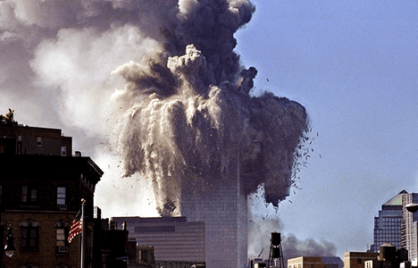 NYCTimes3's tweet photo. Just informed, North tower just collapsed as well. https://t.co/6uOj8AtCxa