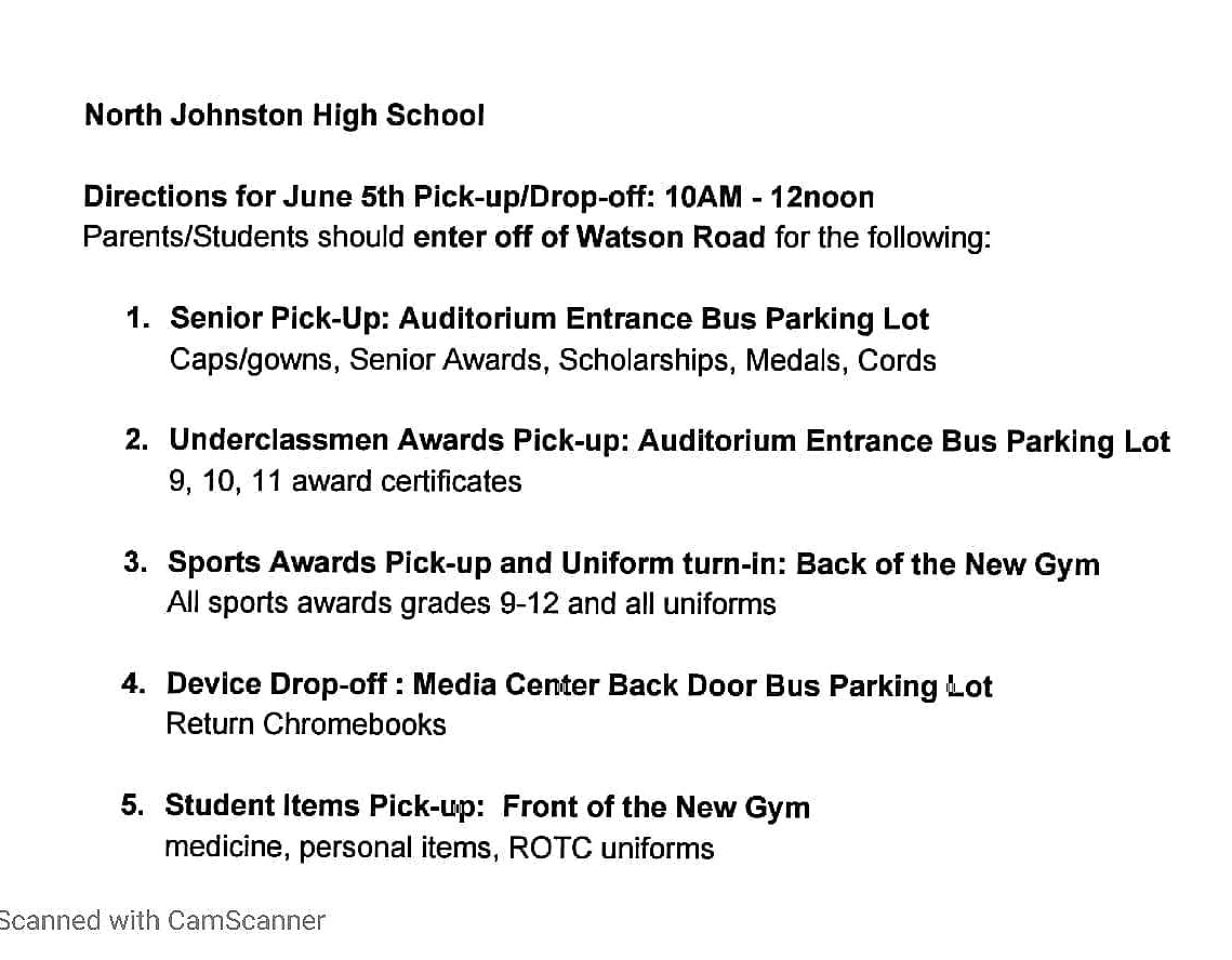 Reminder of Item Return and Pick-up tomorrow, Friday, June 5th, from 10AM to 12 noon.