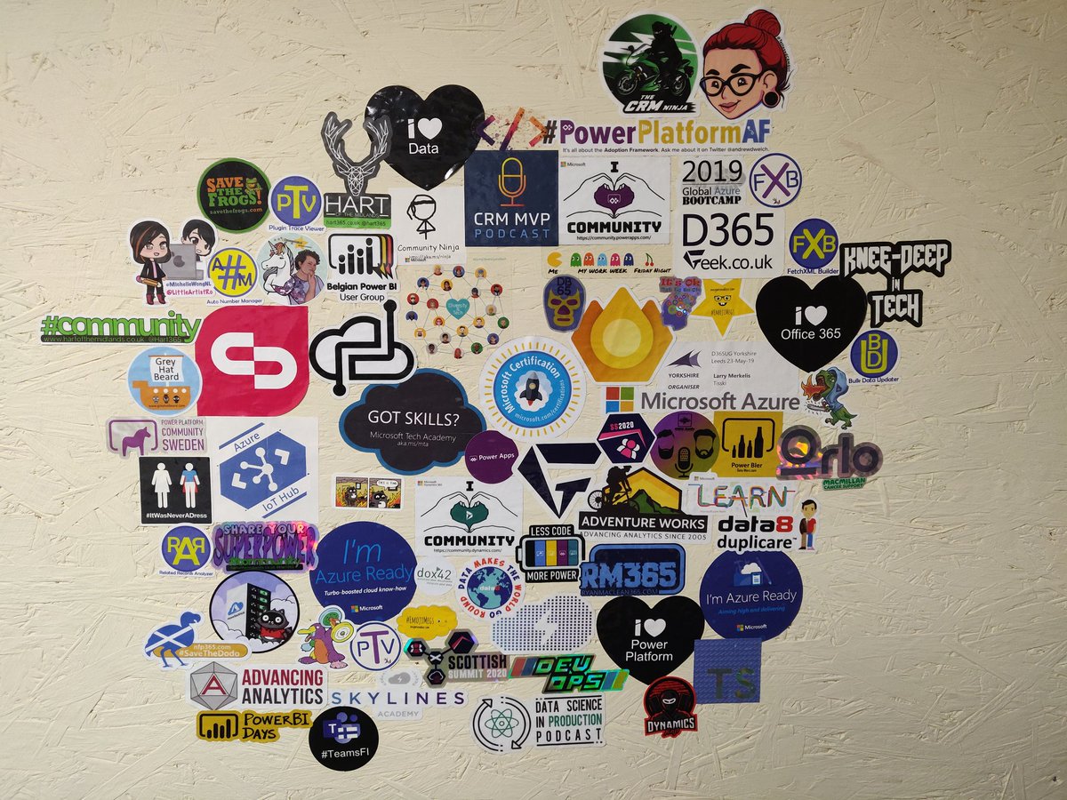 LMerkelis's tweet image. The #wallofstickers after after a few additions credit to @TheCRMNinja @MichelleWongNL @LittleArtistRo and @BespokeBadger just because...