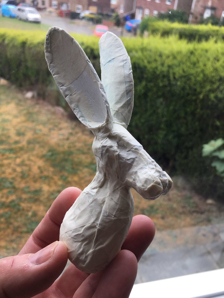 kerry_truman's tweet photo. hello there @DarrellWakelam.. after the #milkbottle #TRex inspiration earlier this week I thought I’d try my hand at a tutorial I saw on the web using recycled card, tin foil and masking tape..!? not one of yours but you were no doubt the spark for my creativity..!? #recycledfun https://t.co/qqAeB67m16