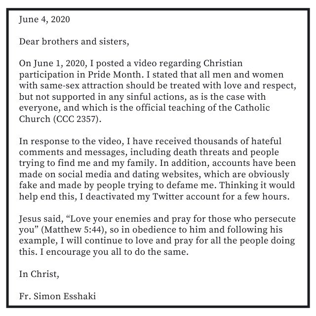 Fr. Simon Esshaki (@fathersimon3) on Twitter photo 