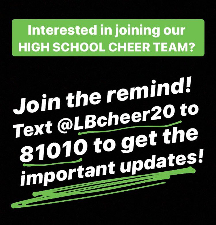 WAVEPRIDE's tweet photo. “Want to join our high school cheer team? This year we will be doing virtual tryouts! Join the remind to get the important information!” #wavecheer #wavepride #waveathletics https://t.co/XiyuAAiCUB