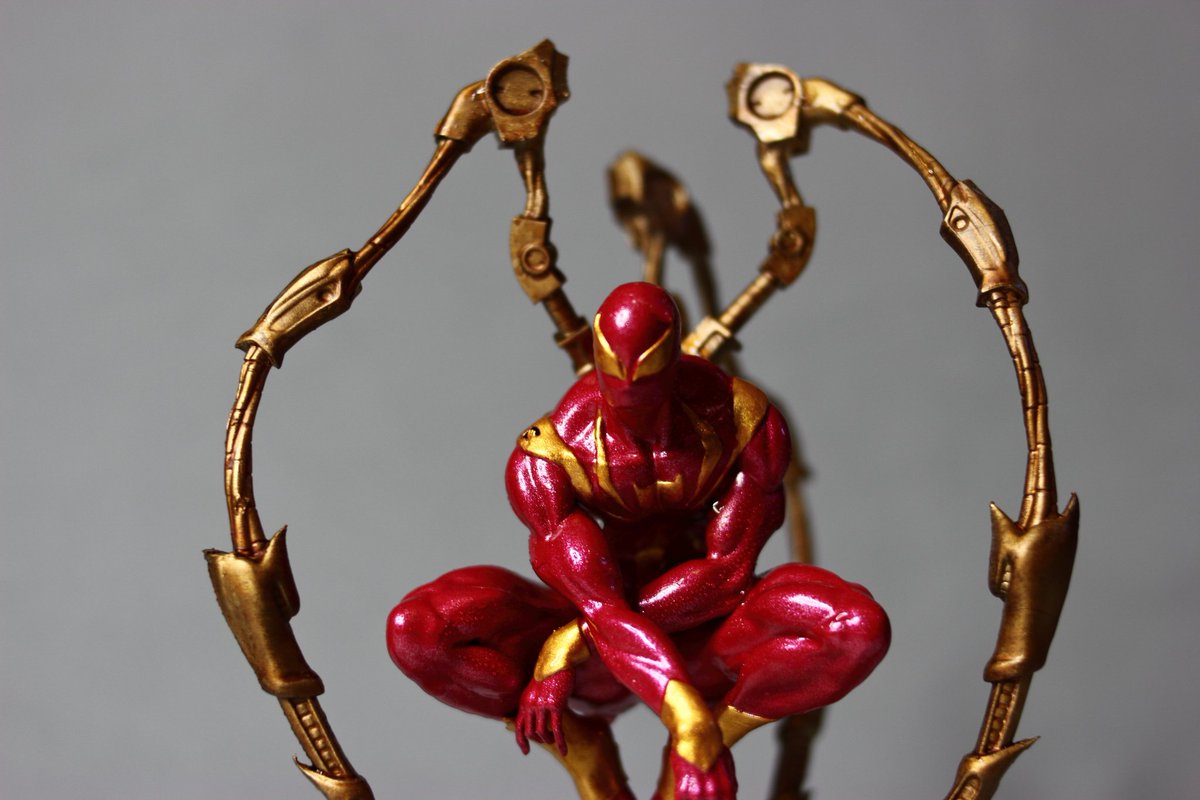 NGTrastear's tweet photo. This is the last #spiderman I promise. #3dprinted #elegoomarspro  #nosgustatrastear #marvel #ironspider #diy. Do you like it @Elegoo_Official? https://t.co/skkxKpKJE0