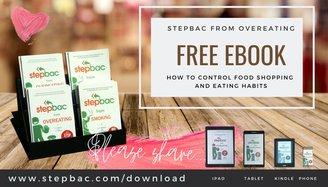 stepbacmethod's tweet image. #freekindlebook #freebooks #COVID19 Control weight for stronger immune system. FREE "Stepbac from Overeating" ebook edition explains source of overeating &amp;amp; simple way to change food shopping &amp;amp; eating habits without gyms, diets or marathons. stepbac.com/download/ Please share😍