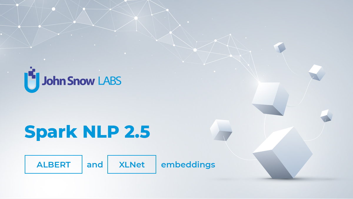JohnSnowLabs's tweet image. Spark NLP 2.5 provides the most accurate #NLPalgorithms &amp;amp; models ever invented. One of the most exciting features of the #SparkNLP is #ALBERT which is “a Lite BERT” that provides almost the same accuracy as #BERT requiring only about 6% of the memory. johnsnowlabs.com/spark-nlp-2-5-…