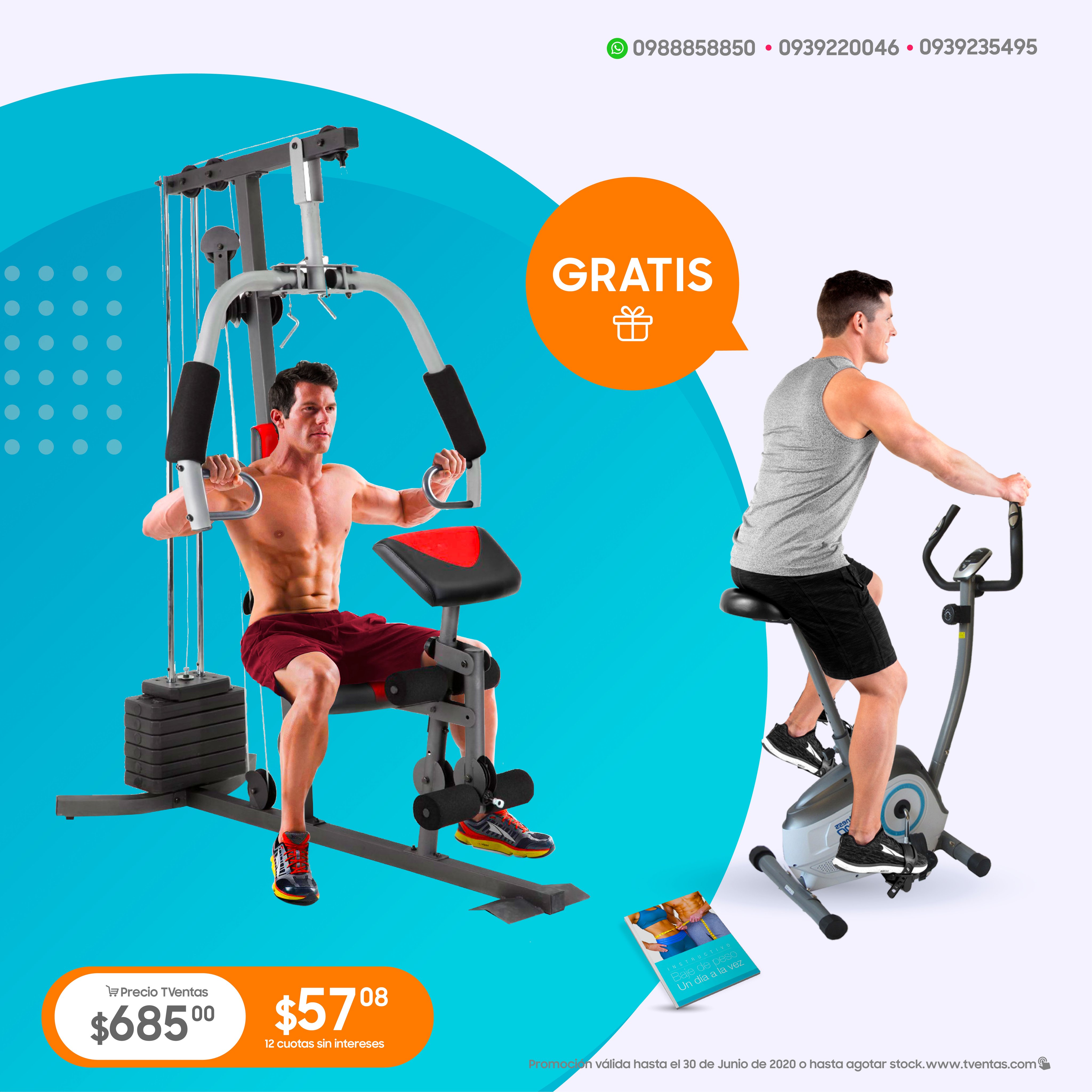 Bicicleta estática online tventas