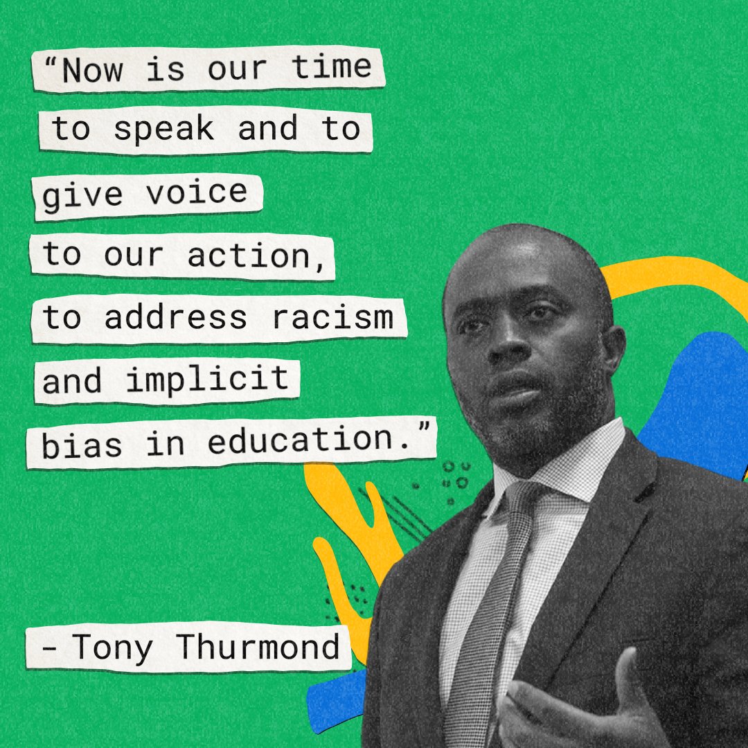 We must raise our voices and act to address racism and implicit bias, as CA State Superintendent Tony Thurmond says. To provide a full arts education, we must make sure to always be relevant to the lives of Black students and speak out against inequity. #CreateRacialJustice