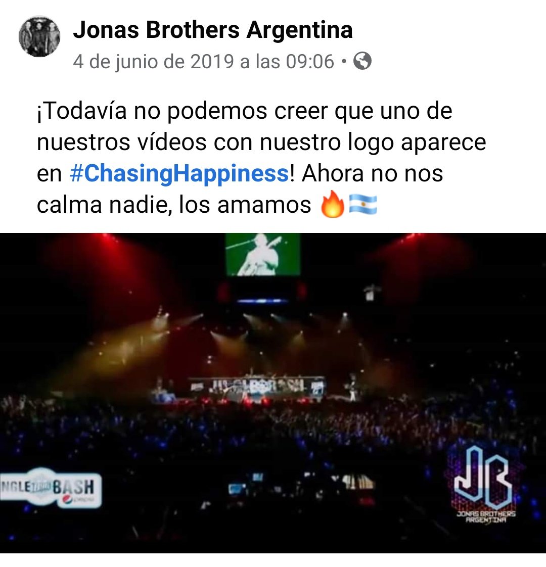 JonasbArgOrg's tweet photo. Se acuerdan de esto??
Porque Nosotras si!!!!
#JonasBrothers #Chasinghappines https://t.co/zpoWgbRZvr