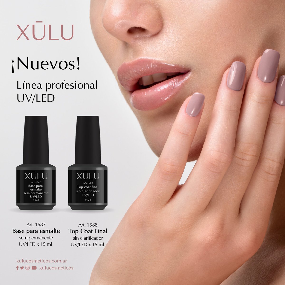 xulucosmeticos's tweet photo. ¡Nuevos productos de la línea profesional uv/led!
Base para esmalte semipermanente y Top Coat Final sin clarificador en envase de 15 ml.
#uñas #semipermanente #topcoat #base #uv #manicuria #manos #Xúlu #cosmeticos https://t.co/fjktc1zrq3