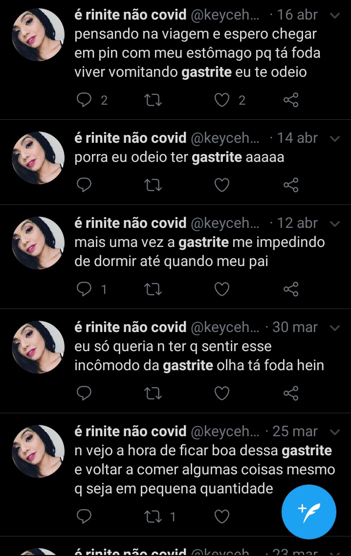 keycehellen's tweet photo. eu reclamando da minha gastrite// a minha gastrite https://t.co/UVxaProU7l