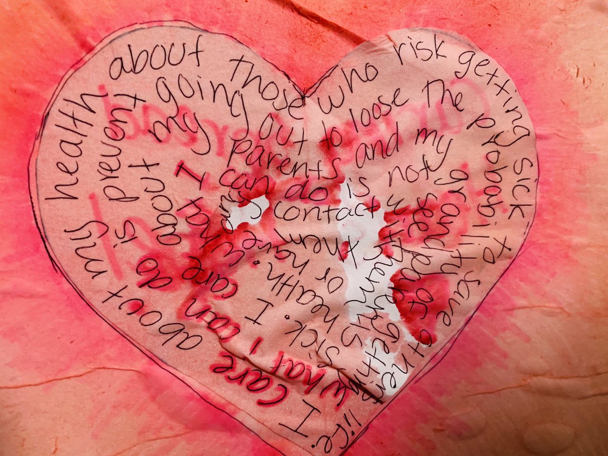 cary_krista's tweet photo. Proud of my student artists who created these Caring Hearts, inspired by school values and their own hearts, to share ways they care and what they are doing to help during this time! #CaringHearts @ASFM_official #distancelearning #artonlinelearning #ASFMDistanceLearning #COVID19 https://t.co/1qDyGKrKqg
