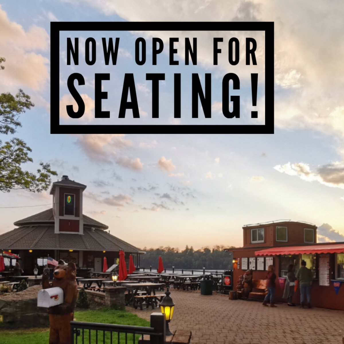 Lewiston_Silo's tweet photo. Our front deck is now open, 12pm-8pm. Bring your mask and come enjoy a Haystack! Our safety protocols are posted to our Facebook page. https://t.co/iXZ62DWY3i