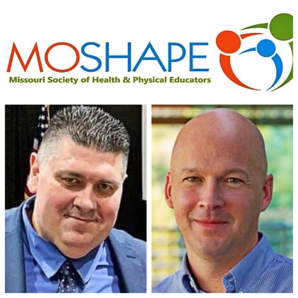 MOSHAPE1's tweet photo. AND THEY’RE BACK! 

@SHAPE_America Past President @JamieSparksWSCC sits down with our Director of Digital Media &amp; Promotions @GuyDanhoff at 11:00 AM CST on Monday, June 15th to discuss how his “redefining the community” theme impacted #HPE social media at a meteoric rate. https://t.co/lYNlfkxOhD