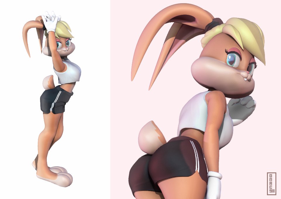 buggy_tofu âœ¨ on Twitter: "3D Lola bunny #lolabunny #3dmodeling https:/...
