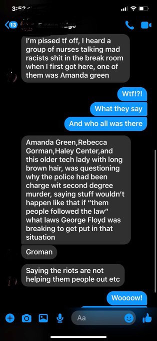 I haven&rsquo;t done this before, but Twitter please do your thing. Three racist nurses and one tech that work<a href="/tag/dogecoin"class="tags"><span>#dogecoin</span></a>