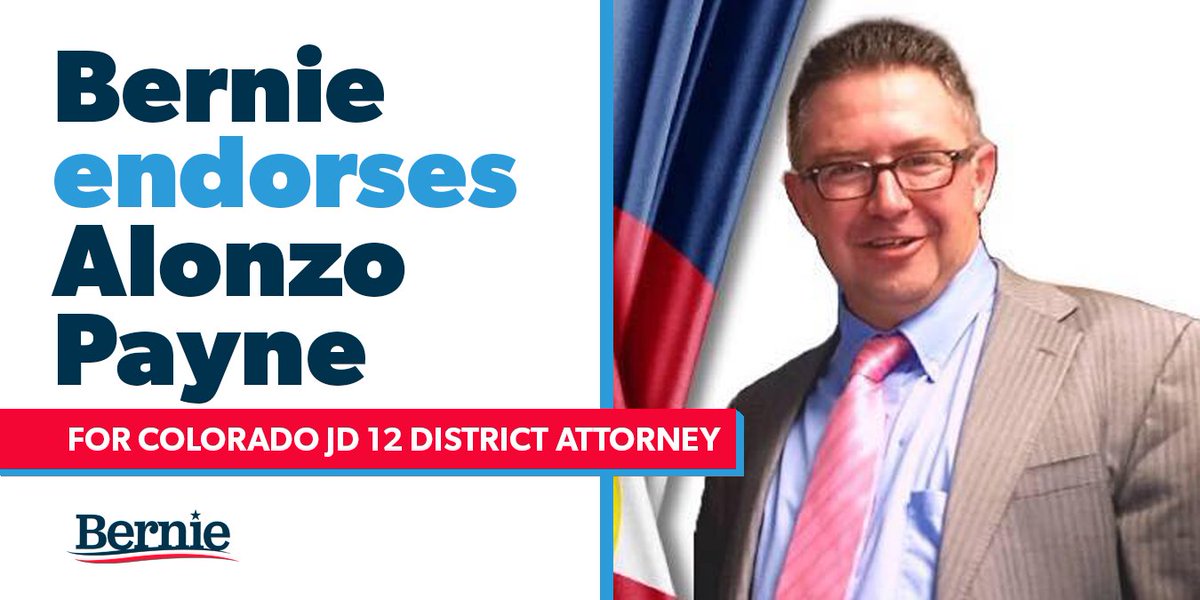 .@alonzopayneCO is a criminal justice reformer, advocating for measures to reduce incarceration and stop the criminalization of poverty in Southern Colorado. He has advocated for economic justice measures, including raising the minimum wage and Medicare for All.