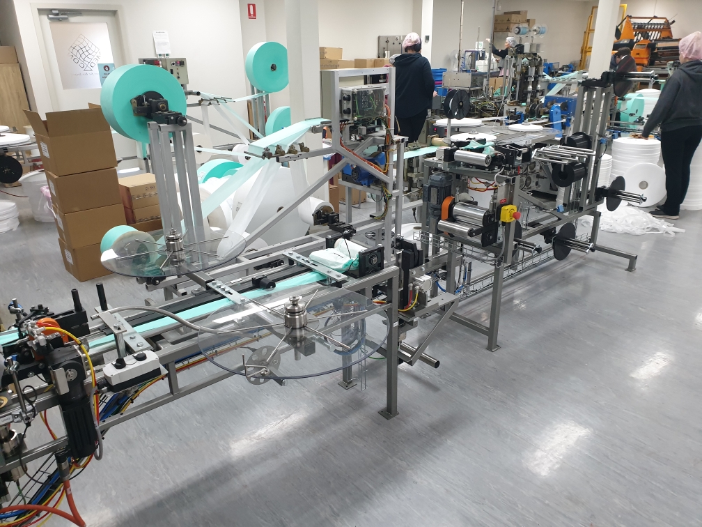 Project Med-Con | Update
The second Aussie-made mask machine was installed at Med-Con in Victoria yesterday morning and running saleable product by the afternoon. 

#covid19 #medicalmasks #australianmanufacturing #engineering #Allinthistogether #madeinaustralia