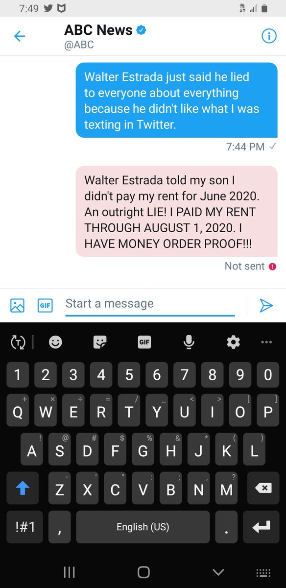 Walter Estrada told my son I didn't pay my rent for June 2020. An outright LIE! I PAID MY RENT THROUGH AUGUST 1, 2020. I HAVE MONEY ORDER PROOF!!!
