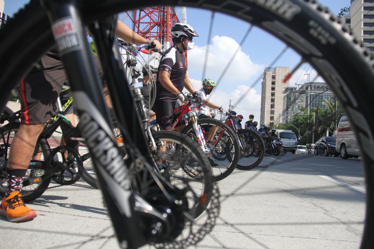 Bikers cycle ABS CBN compound support passage franchise ...