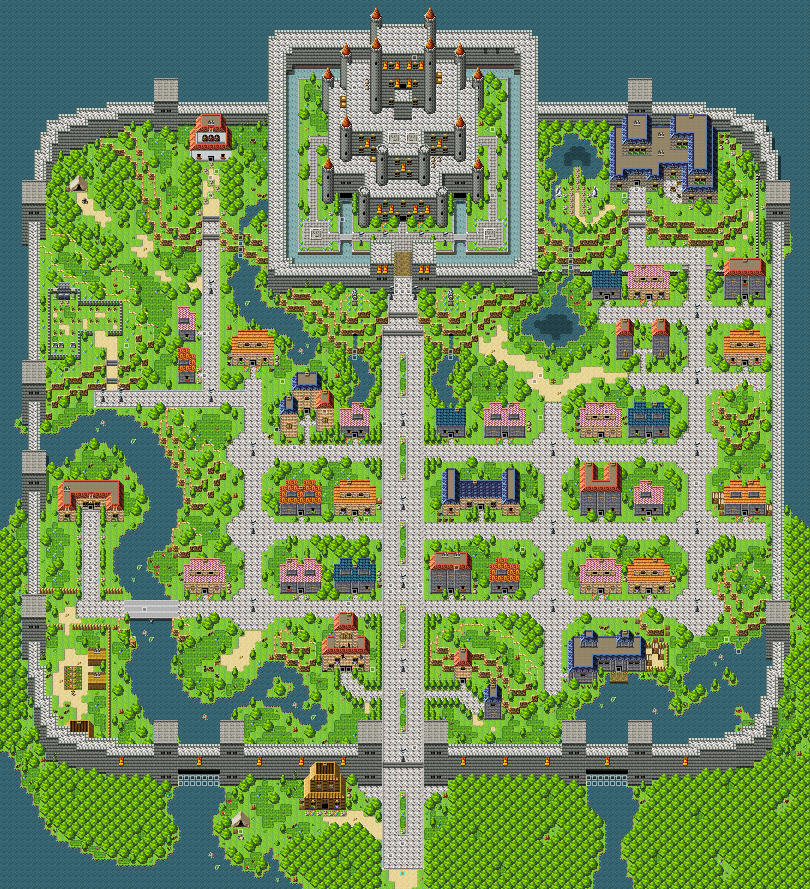Deck A Large Town Made From Rpg Maker Mv Rtp Graphics Rpgmaker Indiedev Pixelart Rmmv