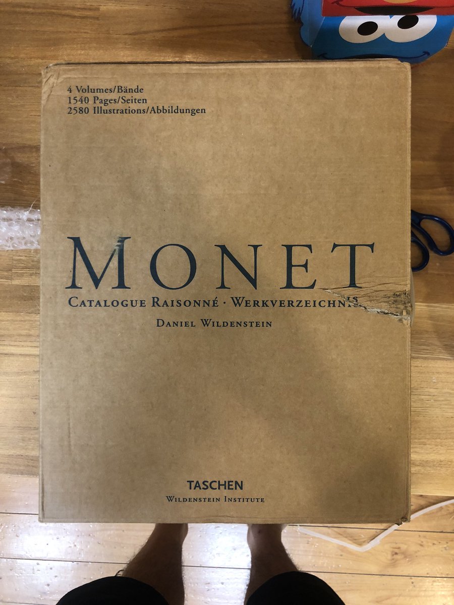 やばいのゲットした。。ダニエルウィルデンスタインのモネのカタログ
