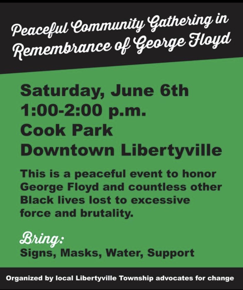 Join us in Cook Park on Sat. #advocatesforchange #blm