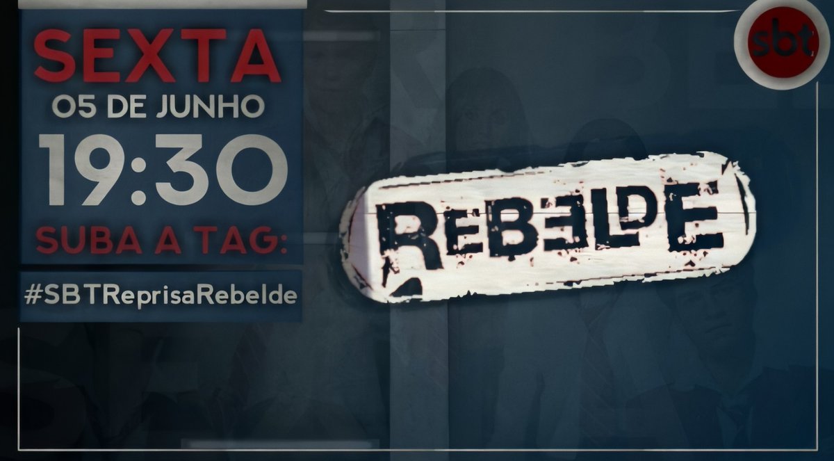 nossodramabr's tweet image. 🚨 ATENÇÃO GALERA 🚨

SEGUE ABAIXO O PÔSTER OFICIAL DA NOSSA TAG NESSA SEXTA-FEIRA (5) ÁS 19H30

Divulguem em todo lugar... No twitter, instagram, facebook etc convoquem os fandoms inteiros e VAMOS COM FORÇA.
#SBTReprisaRebelde #ForaChiquititas 
Arte feita por: @EiRenovato