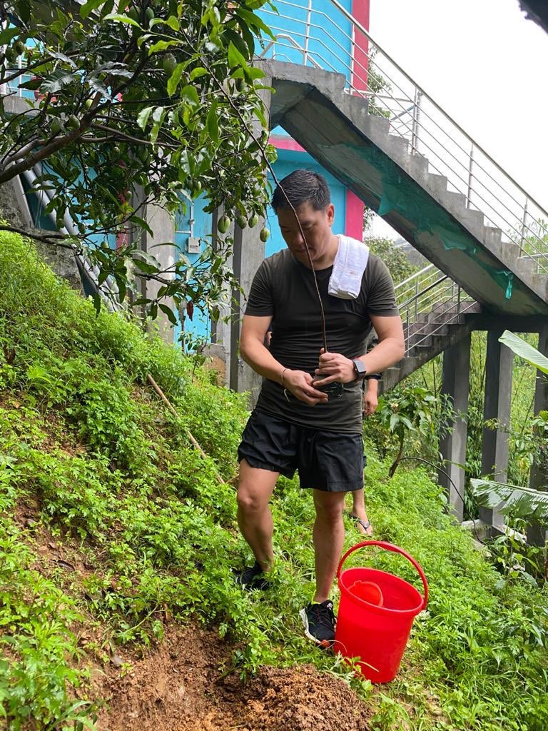 PemaKhanduBJP's tweet photo. To care for humanity is to care for nature. Today on #WorldEnvironmentDay, let us all take the pledge to preserve and protect the nature. Went on a plantation drive this morning. It’s time for all of us to take action and restore our natural world. https://t.co/0MSxTP8MnH