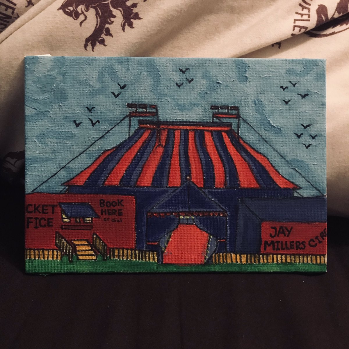 Mystery_18_Art's tweet photo. Super proud as this is my first acrylic art piece.
#art #artexplore #drawing #sketch #artistic #JayMillersCircus #Circusdrawings #Circus #lovecircus #dancers #amazingacts #mystery18artist #circuspainting #circusdrawing #acrobatics #photography #photos #acrobats #iow #circusart https://t.co/c987ENMyUG