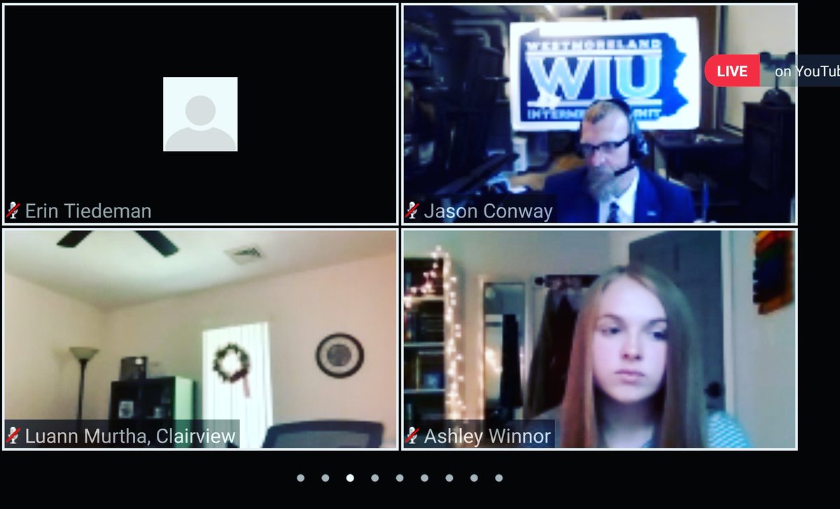 The Westm. Intermediate Unit hosted a Teen Town Hall event today Thursday, June 4.  High school, including our own Ashley Winnor, from across the county shared their experiences during COVID-19 shutdown with our state senators, state representatives, and county commissioners.