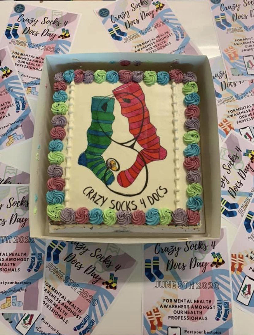 Kate Engelke (@kateengelke) on Twitter photo How great is this cake!!! Thanks TMSS for sponsoring Crazy Socks 4 Docs Day <a href="/TownsvilleHHS/">Townsville HHS</a> <a href="/gdtoogood/">Geoff Toogood</a> <a href="/crazysocks4docs/">crazysocks4docs</a> <a href="/DocHealthQLD/">Doctors' Health in Queensland</a> Support and kindness for your colleagues is essential everyday but today we do it with cake! How great is this cake!!! Thanks TMSS for sponsoring Crazy Socks 4 Docs Day <a href="/TownsvilleHHS/">Townsville HHS</a> <a href="/gdtoogood/">Geoff Toogood</a> <a href="/crazysocks4docs/">crazysocks4docs</a> <a href="/DocHealthQLD/">Doctors' Health in Queensland</a> Support and kindness for your colleagues is essential everyday but today we do it with cake!
