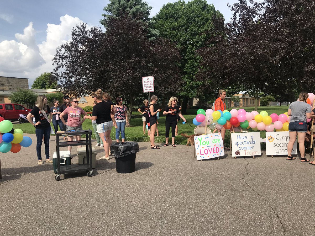 WallSchool's tweet photo. AWESOME send off to our Wall families!  We serve AMAZING families!!!  Until next year...  can’t wait to see and hug our kids!!!  #Wallschool @sturgisps https://t.co/f1z717aicf