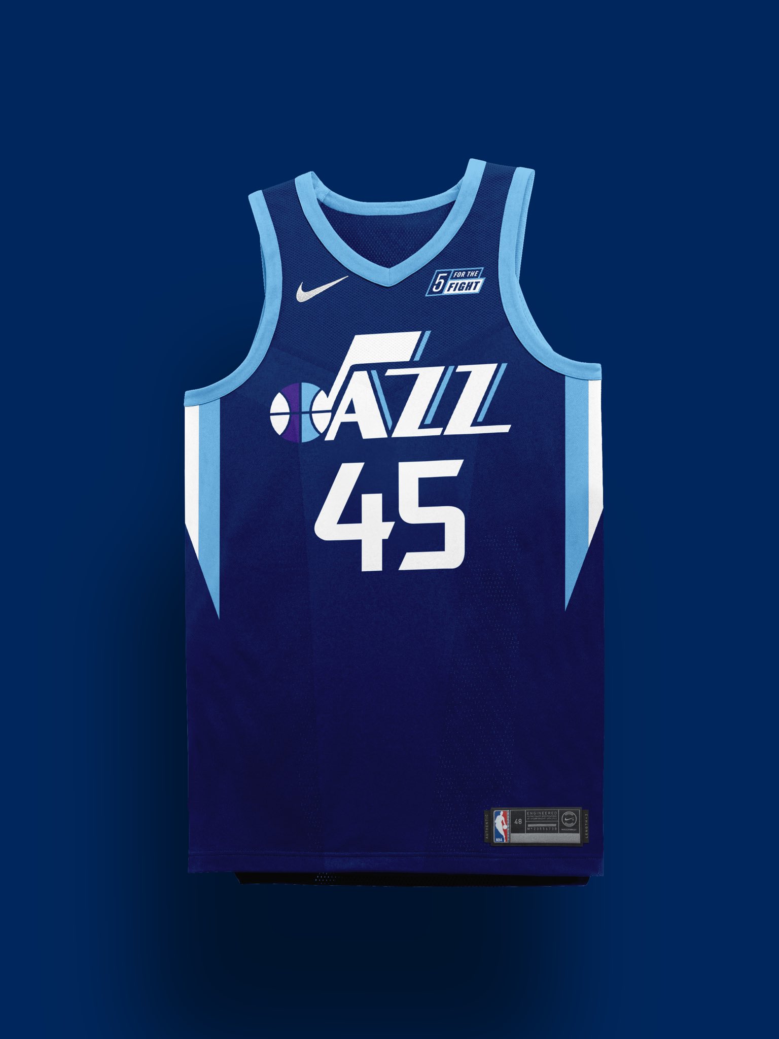 Utah jazz jersey sportwear design pattern 127 Vector Image