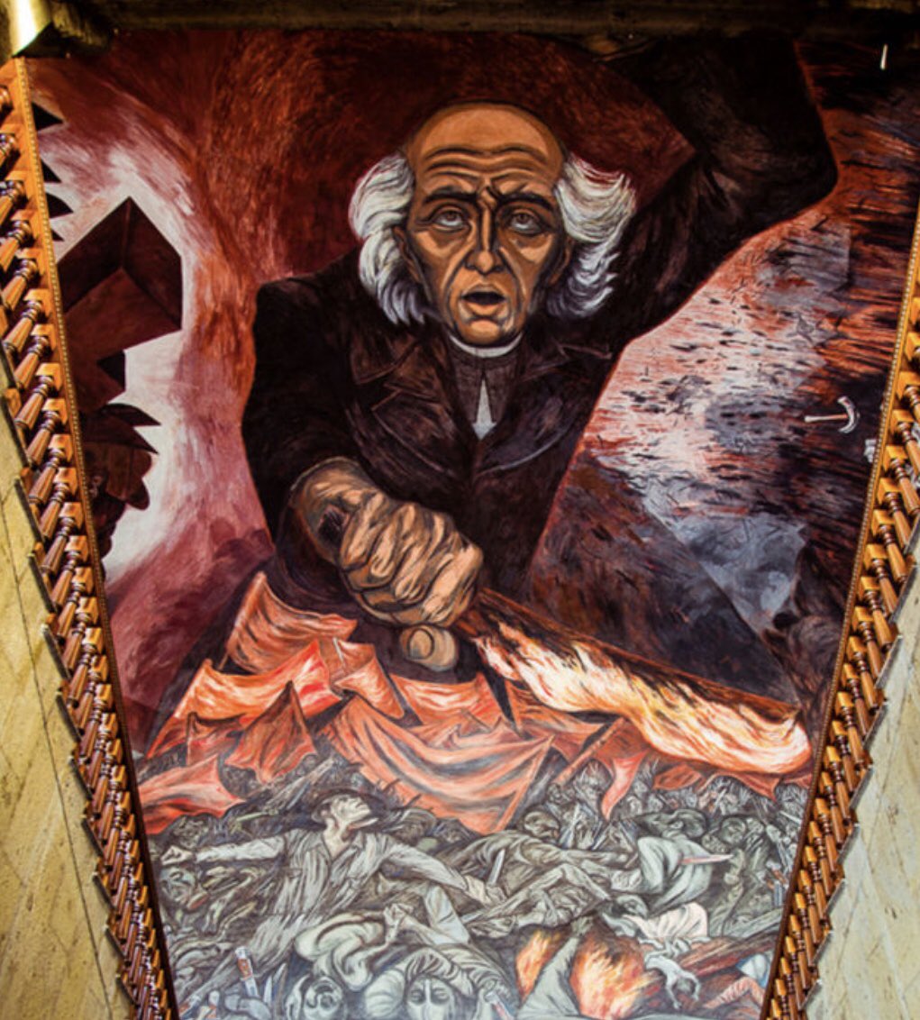 curiosos0's tweet photo. Mural de José Clemente Orozco al Interior del Palacio de Gobierno del Estado de Jalisco; Al exterior del Palacio.
#JusticiaParaGiovanni #JusticeForGiovanni https://t.co/xmZ8T1Z4Sh
