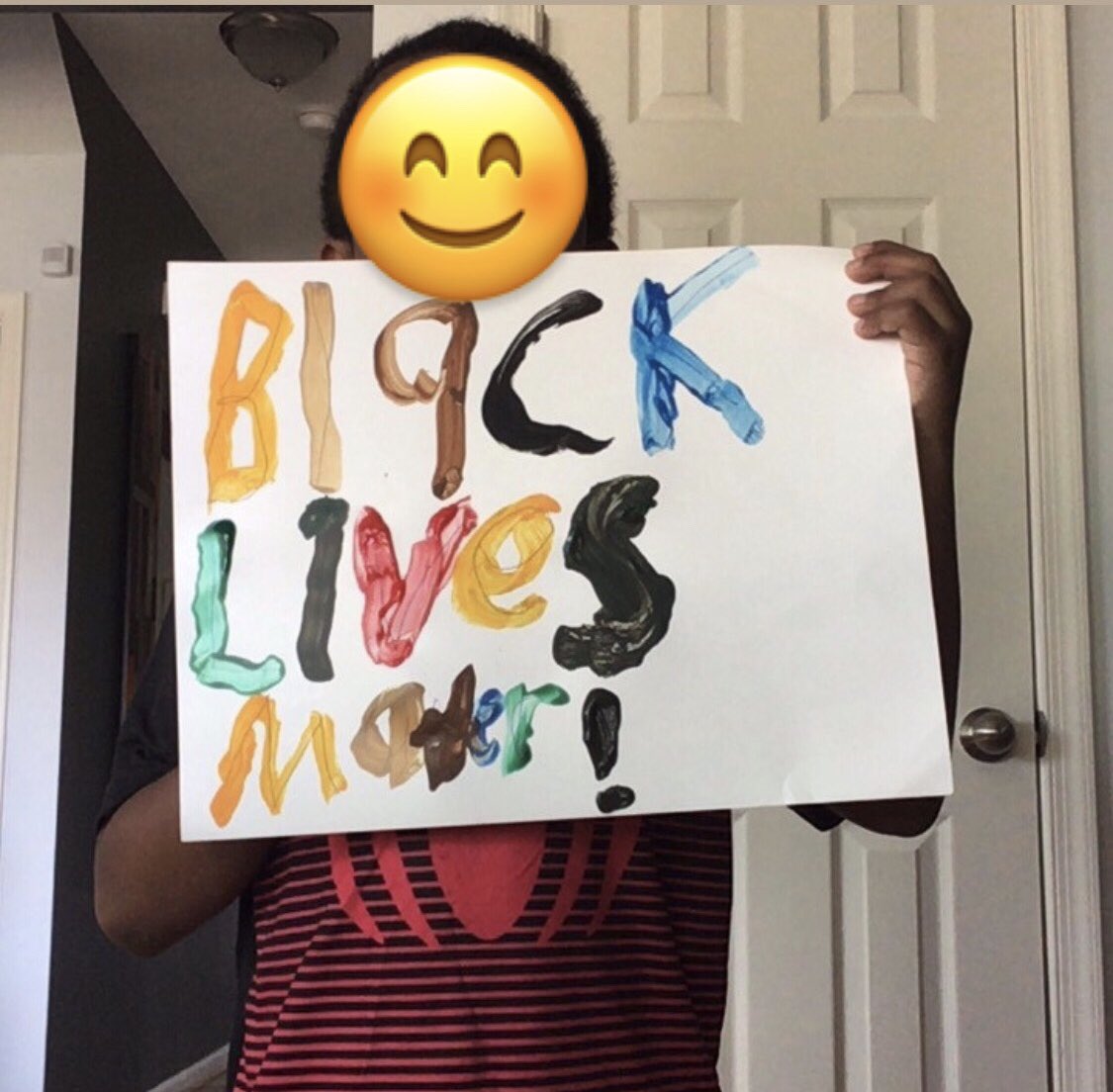 maestra_salas's tweet photo. After learning about the BLM movement, and reading The Youngest Marcher this week, we learned it’s never too early to be an activist in our community! #BlackLivesMatter @cylev @LakelandSchool #bilingual #antiracist #antiracism https://t.co/fhgG92rDSE