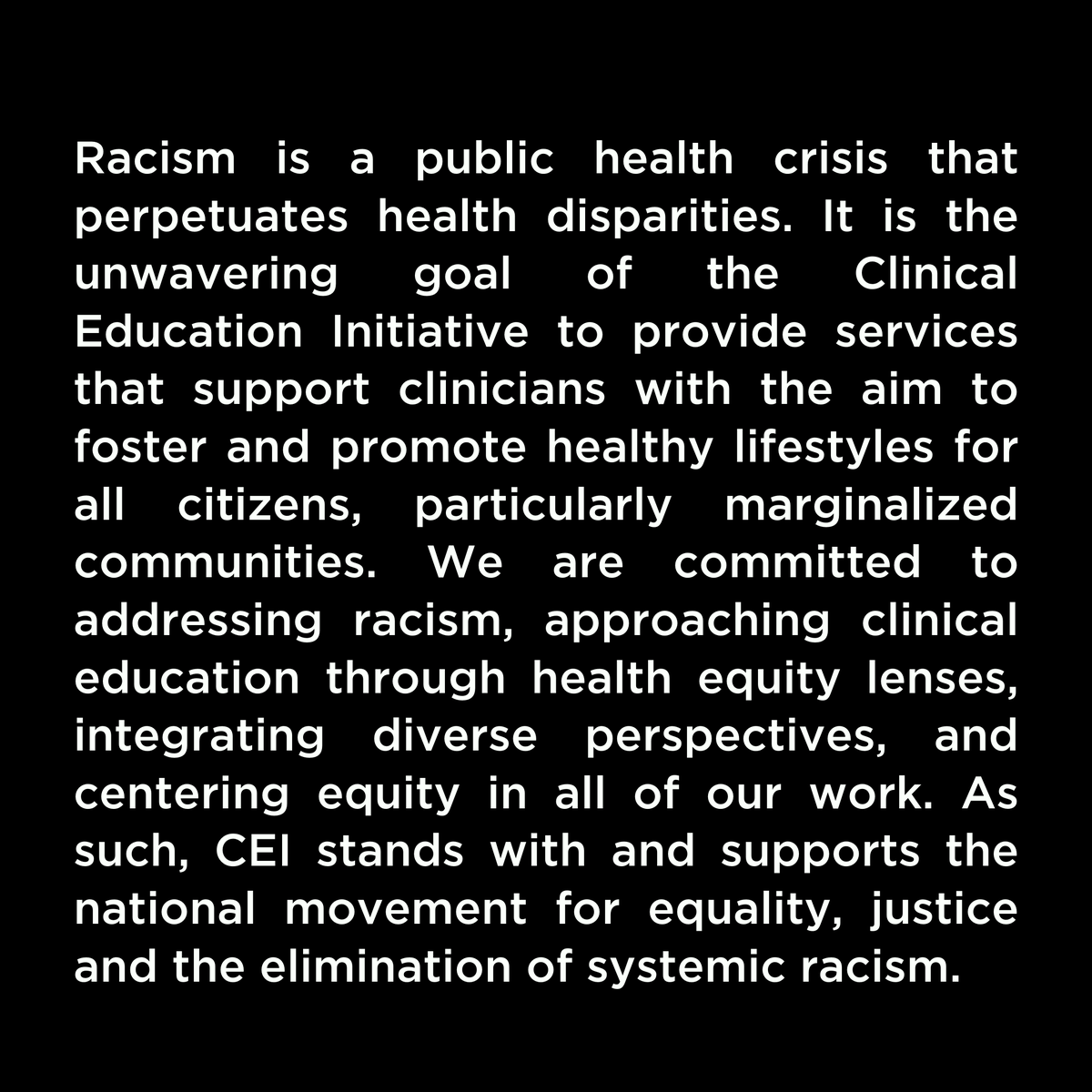 Clinical Education Initiative tweet media
