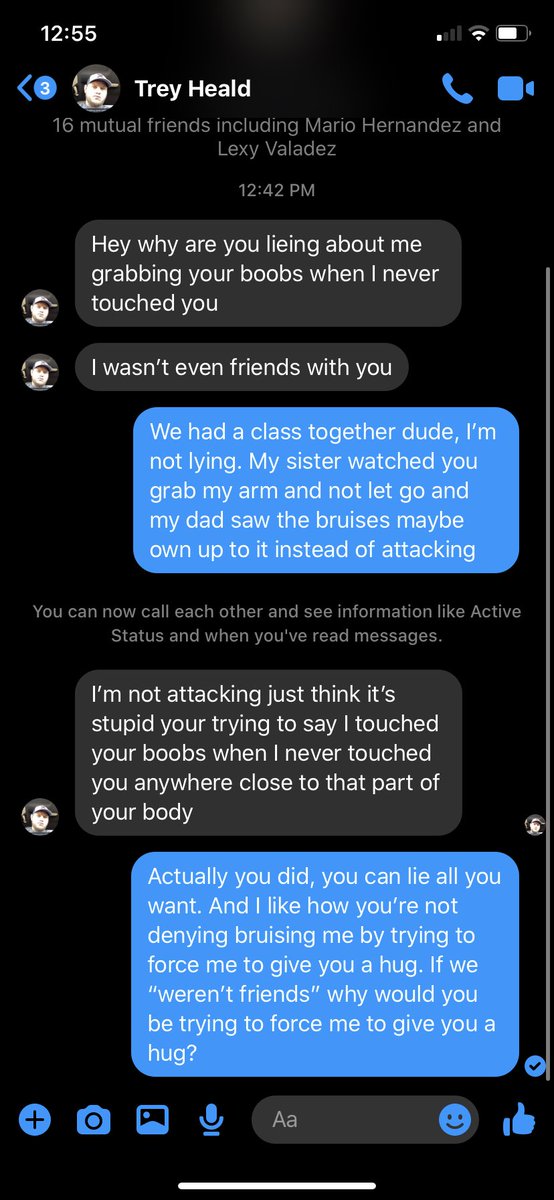 ElectricEmma403's tweet photo. @SASCUM1 He messaged me after I called him out in a FB group and called me a liar. https://t.co/kbZ28J8fXD