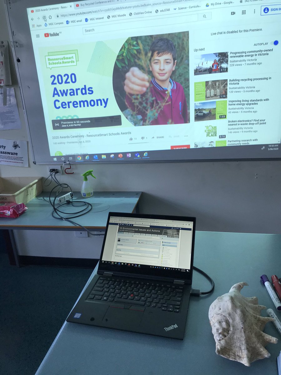 vanceoit's tweet image. #rsaa2020 premiers in 60 seconds! Remote attendance with my remote enviro class... How exciting @MGC_Achieve